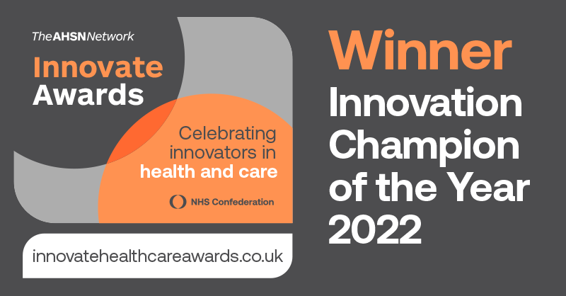 Innovate Awards Winner Innovation Champion of the Year 2022